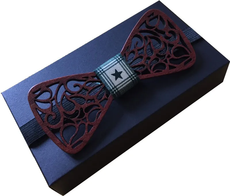 Лидер продаж Европейская мода Личность аксессуар геометрический Дизайн одноцветное Good Wood Хип-хоп галстук-бабочка для Для мужчин новые
