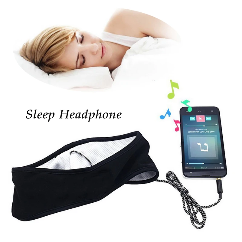 

Comfortable Sleeping Headphone Thin Lycra Fabric Sports Earphone Anti-noise Running Music Sweatband Headband Stereo Headset