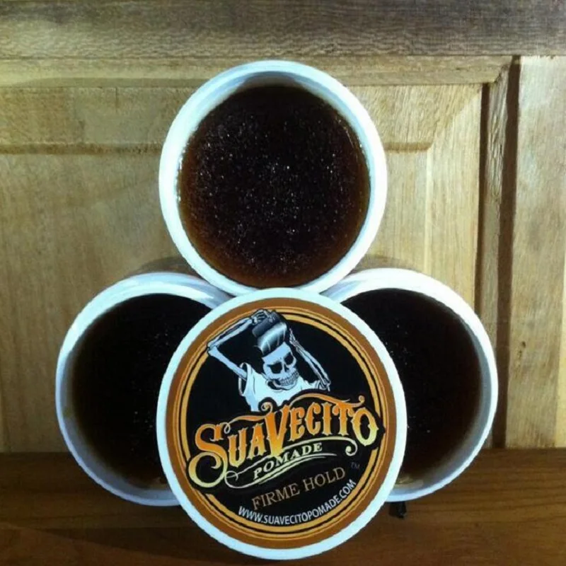 

Pomade Suavecito Hair Waxes Strong Style RestoringHold Pomade Hair Gel Style Tools Firme Big Skeleton Slicked Back Hair Oil Wax