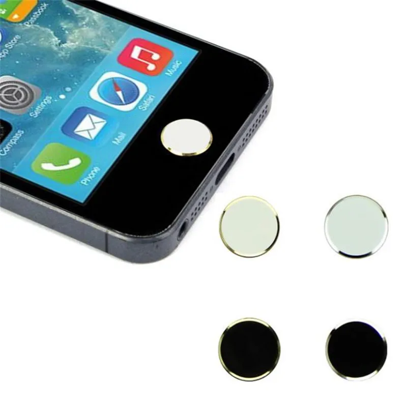 Iphone 6 Home Button Design Part - 23: 2X Metal Aluminum Home Button Keyboard Keypad Sticker Case Skin For IPhone 6 6S-in Mobile Phone Stickers From Cellphones U0026 Telecommunications On ...