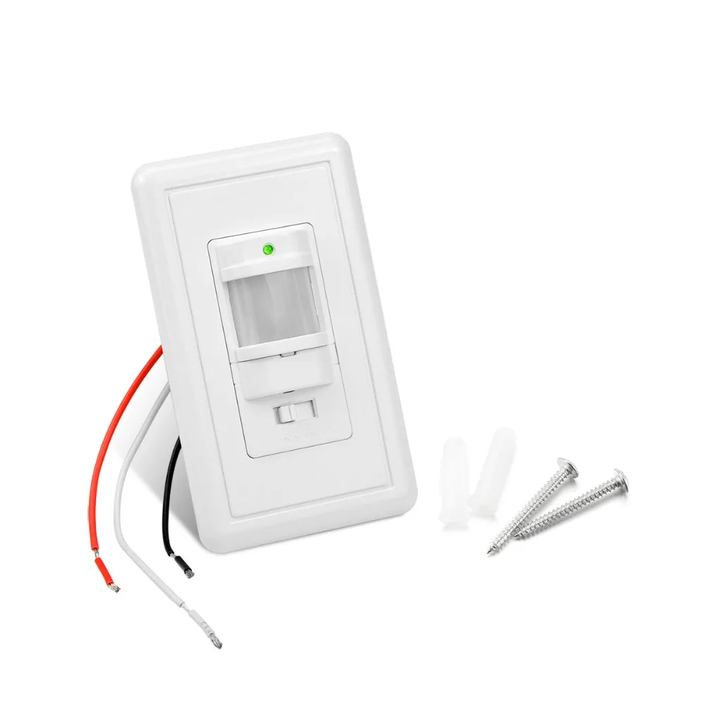 AC100 130V 110V Wall Mounted PIR Motion Sensor Light Switch On Off Auto 180 Degree Lamp Bulb