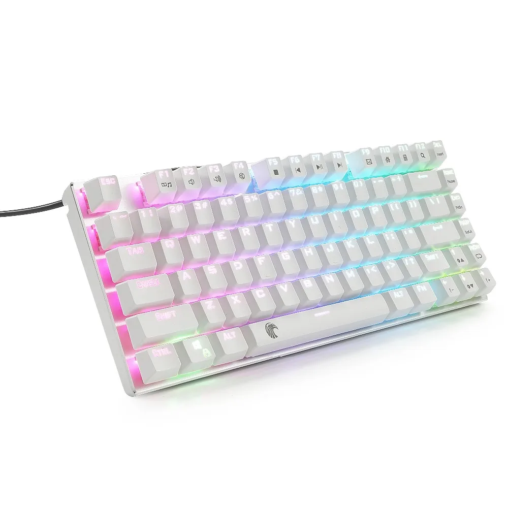  Tenkeyless Mechanical Keyboard Linear Red Switch Compact Design RGB Backlit Aluminum Panel US Layou