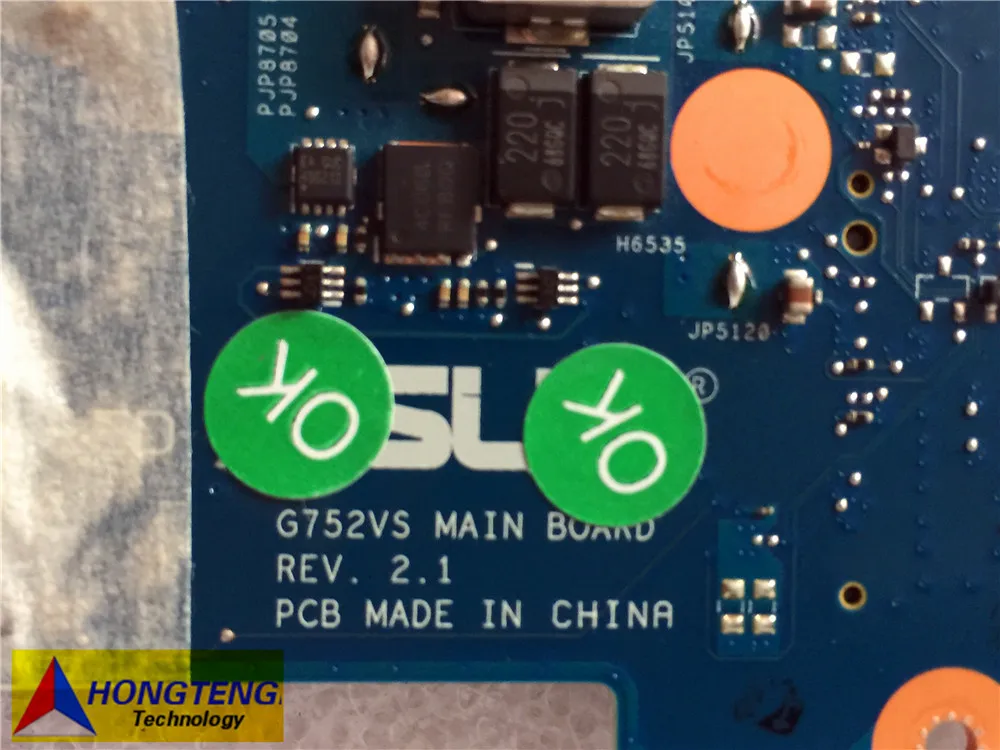  genuine FOR ASUS ROG G752V motherboard G752 G752VS MAINBOARD WITH I7-6700HQ AND GTX1060M Test OK