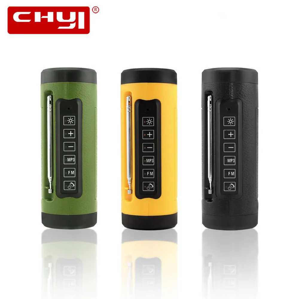 

Waterproof Multifunction BT Wireless Speaker with FM Radio LED Night Light Power Bank Function for Outdoor Camping Hiking Sports