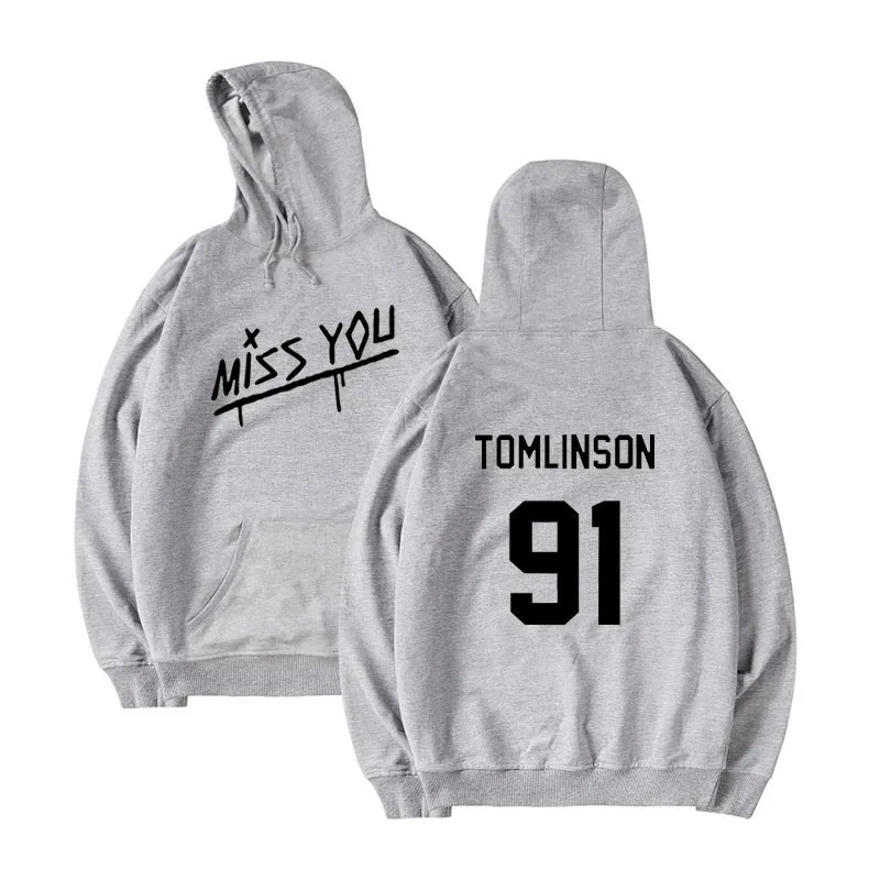 W2 Louis Tomlinson One Direction Hoodie Men/Women Hoodies Sweatshirt Winter Tracksuit Women Jacket Coat Kpop Casual Clothes