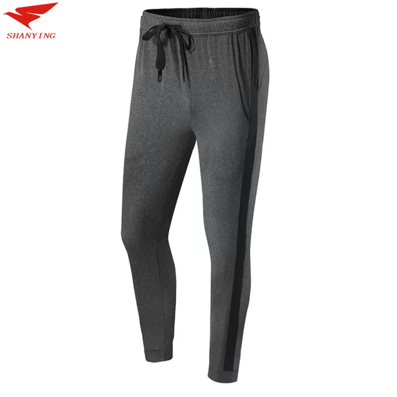 Высокая эластичность мужские брюки для бега тонкие спортивные футбольные штаны Мужские дышащие спортивные Леггинсы для бега в спортзале брюки