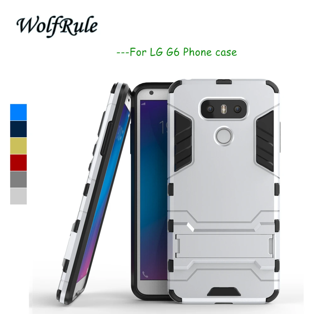WolfRule противоударный чехол для LG G6 мягкий силиконовый + тонкий пластиковый