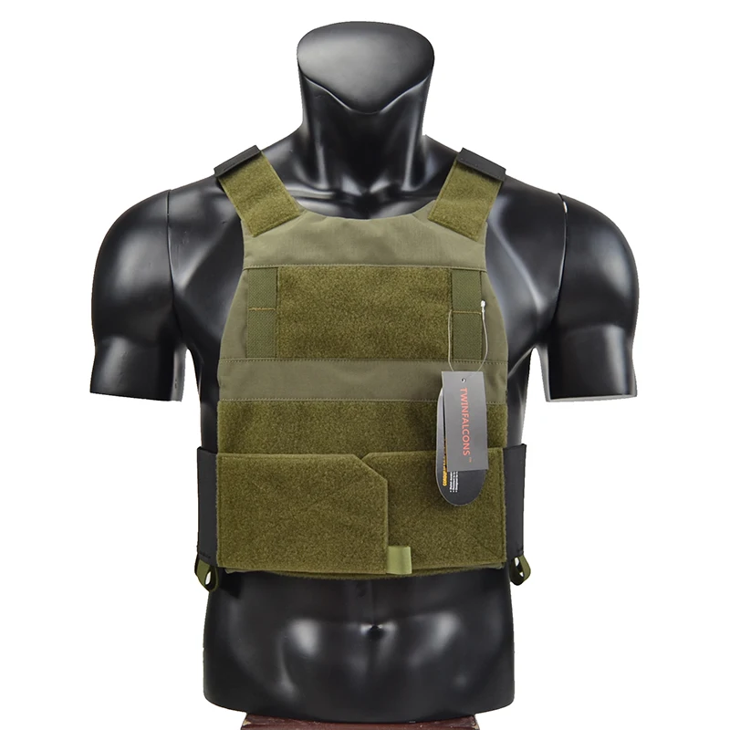  Law Enforcement Low Profile Plate Carrier Bullet Proof Vest Ranger Green Airsoft CQB CQC Wargame Mi