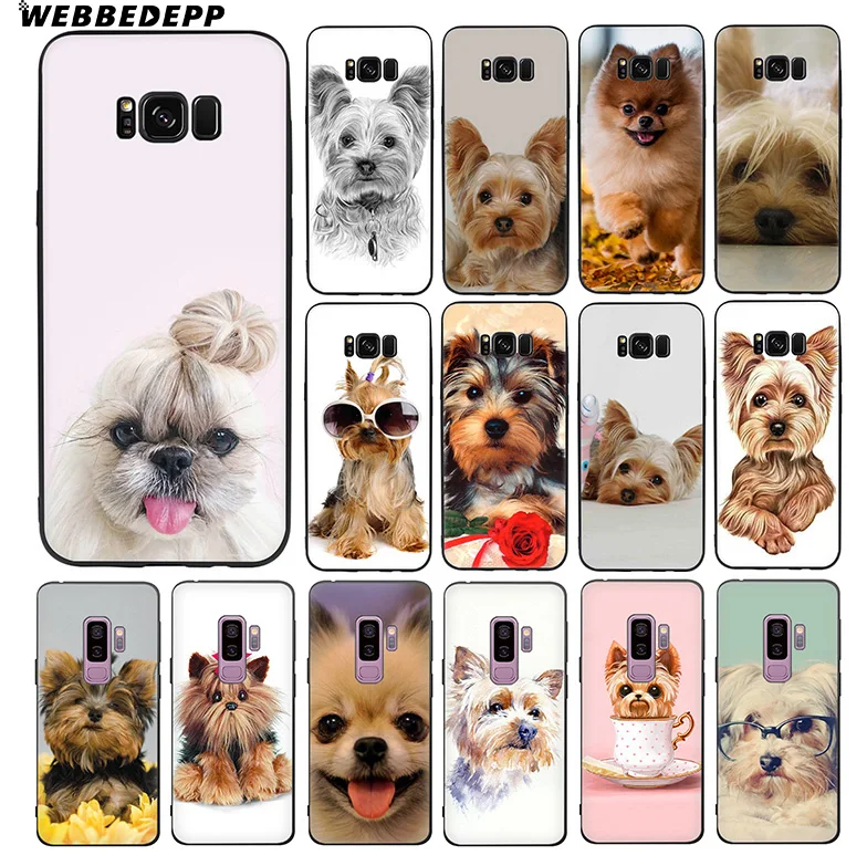 WEBBEDEPP Yorkshire terrier Dog Cute Soft TPU Silicone Case for Samsung Galaxy S10 S10e S9 S8 Plus S7 S6 Edge &amp J6 Phone |