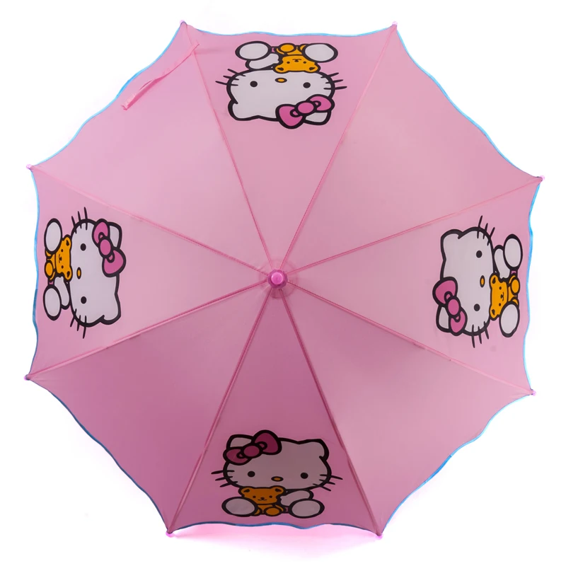 Горячая Прекрасный мультфильм hello kitty детей Аниме Зонтик для девочек милые розовые зонты ребенка студента Зонты
