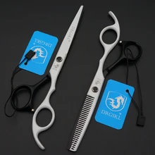6 дюймов Профессиональные Парикмахерские ножницы для стрижки волос очень sharp, черные и белые краски Парикмахерские ножницы филировочные ножницы tijeras