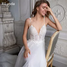 Сексуальное открытое свадебное платье без рукавов с v-образным вырезом Vestido De Noiva, кружевные свадебные платья без спинки, Robe De Mariage