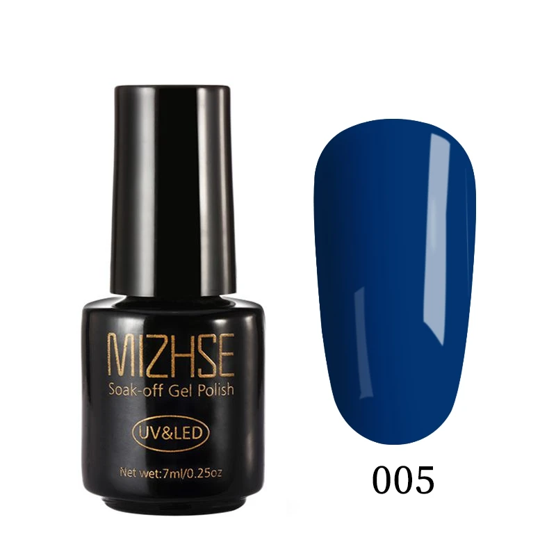 MIZHSE 7 мл замачивающийся лак для ногтей DIY Nail Art салонный уход; Ультрафиолетовый Гель-лак Быстросохнущий Гель-лак для ногтей Полупостоянный лак для ногтей - Цвет: set22 Blue005