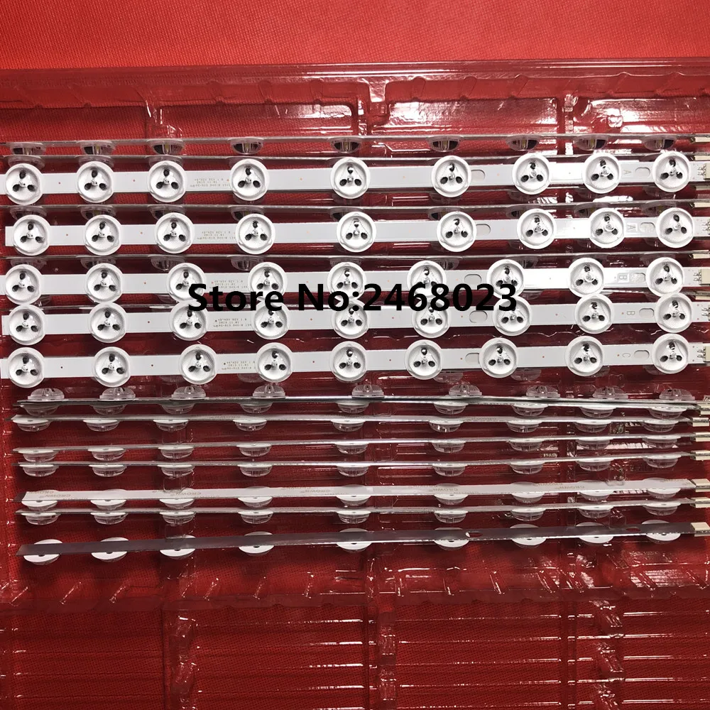 

New 2set=10pcs LED backlight strip 40" NDV REV1.0 ABC For 39PF3025D 40L1333DB P40LED13 VES390UNDC-01 VES400UNDC-01 VES400UNDS-02