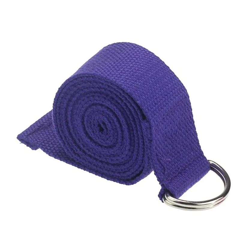 Yoga Strap 1.8mx3.8cm Durable Cotton Exercise Straps Adjustable D-Ring Buckle Gives Flexibility For Yoga Stretching Pilates aerial yoga strap,yoga strap