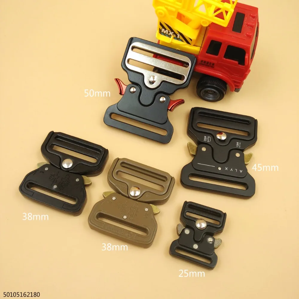 

New For 25/38/45/50mm Webbing Strap 2Pcs Quick Side Release Metal Buckles King Cobra For Bags Luggage DIY Clothes Accessories
