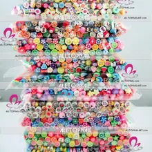 DHL 3000 шт. 5 мм смешивания Стиль Дизайн ногтей тростника A_Grade Дизайн ногтей Полимерная глина Кейн