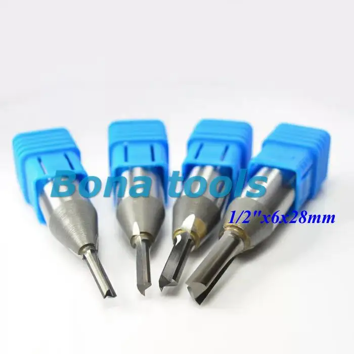 

5pcs 12.7*6*28 TCT Straight Bits For MDF/ Engraving machine tool/ Woodworking Router Bits/TCT router bits