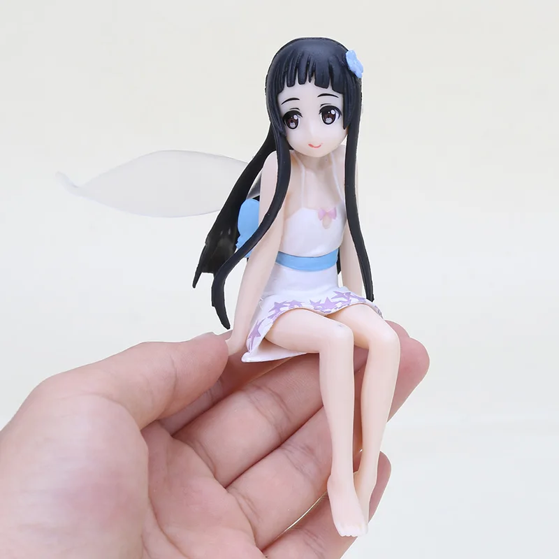 

10cm SAO Yuuki Asuna Sword Art Online Asuna Q Sitting Ver. Swimsuit PVC Action Figure Desktop Decoration Model