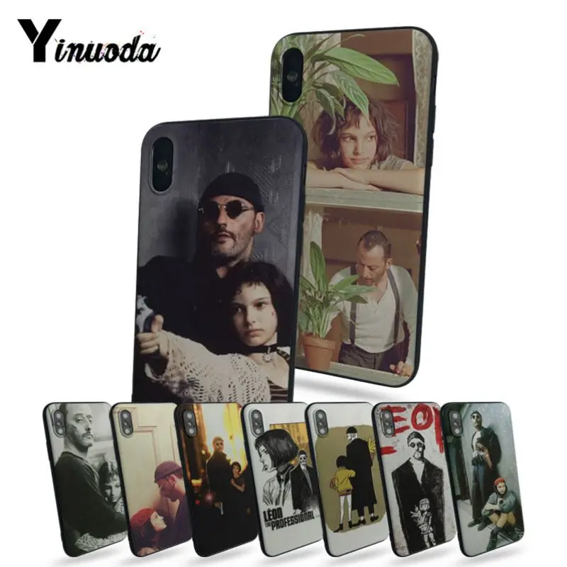 

Yinuoda for iphone 7 plus case Leon And Matilda Coque Shell Phone Case For iphone 5 5s 5c SE 6 7plus 8 X Mobile cover