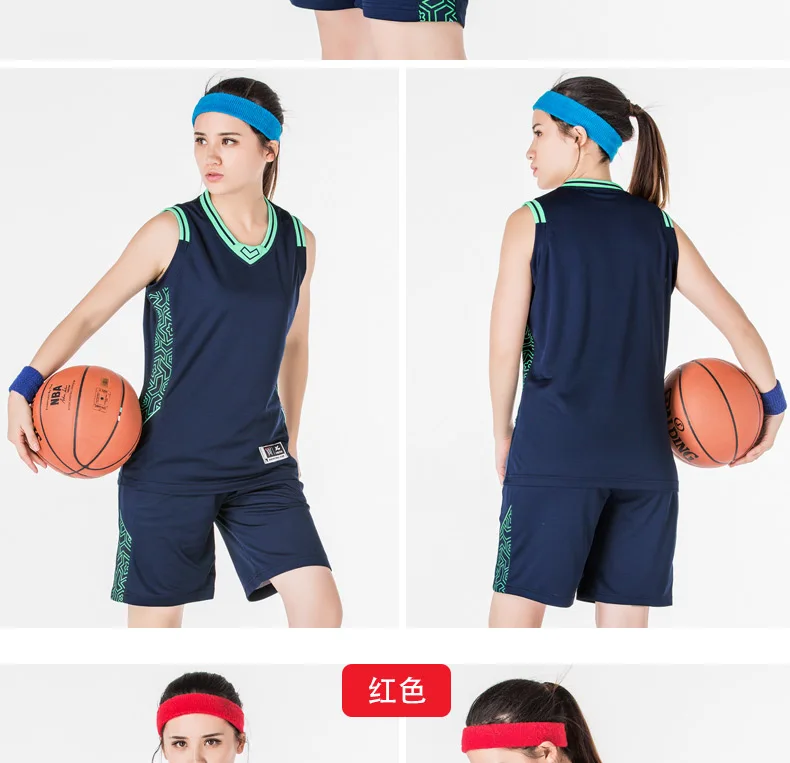 18 цветов баскетбольный набор Джерси и шорты 2 шт. костюм Женская команда на заказ Спортивная одежда для девочек Баскетбольная одежда DIY униформа Одежда