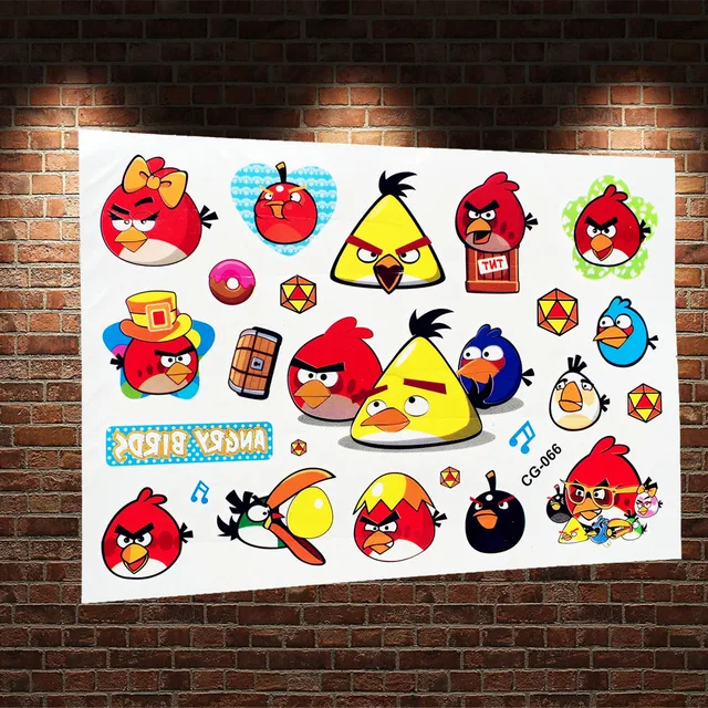 Funny Cute Birds Waterproof Temporary Tattoo Sticker Kid's Cartoon Flash Tattoo Body Arm Flying Birds Tattoo Game Funny Cute Birds Waterproof Temporary Tattoo Sticker Kid's Cartoon Flash Tattoo Body Arm Flying Birds Tattoo Game