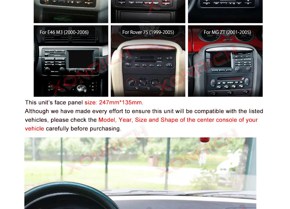 Discount Xonrich 2 Din Android 9.0 Car Stereo GPS Navi For BMW/E46/M3/MG/ZT/Rover 75 Automotivo Radio Multimedia Player  4 Core Wifi OBD2 10