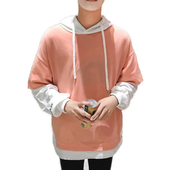 

Korean Sweatshirt Men Hoodie Street Harajuku Japanese Split Patchwork Mens Sweatshirts Hoodies Pullovers Fashion Clothing Trends