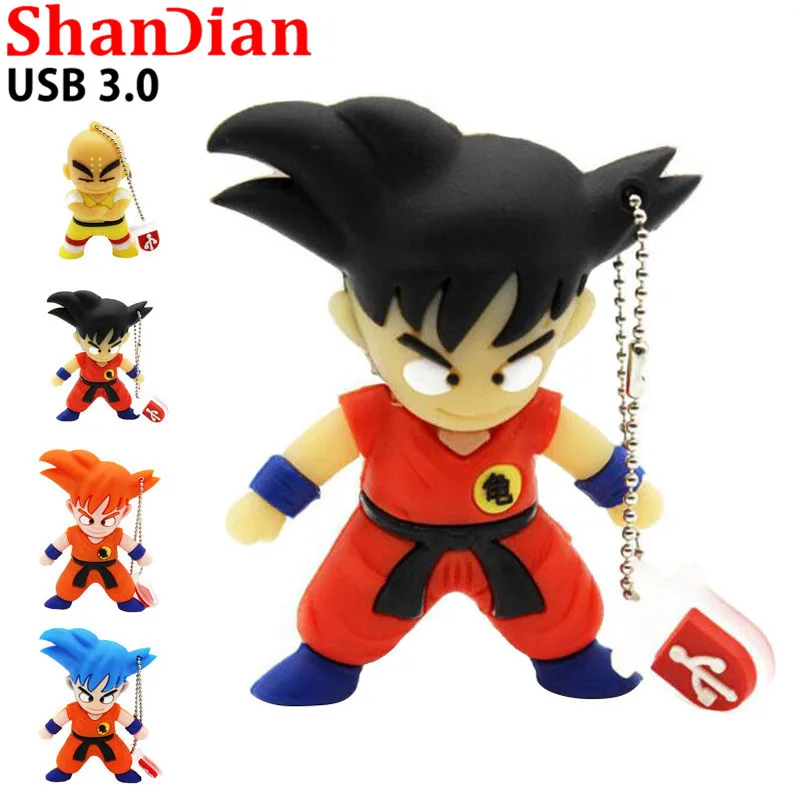 

SHANDIAN USB 3.0 Creative cartoon Mini color Goku and Kobayashi usb flash drive 4GB 8GB 16GB 32GB 64GB Fast usb memory stick
