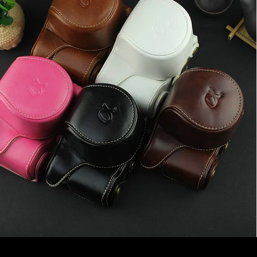 Camera Bag PU Case Lightweight Cover Pouch with 1/4 Screw for Sony ILCE-5000 A5000 ILCE-5100 A5100 Digital | Электроника