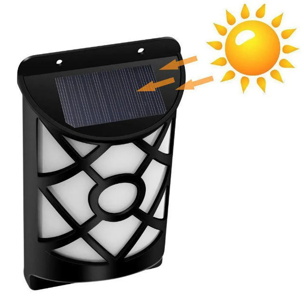 

1/2/4 Pcs Solar Light Path Flame Light 66 LED Flickering Outdoor Waterproof Fence Garden Wall Lights MAL999