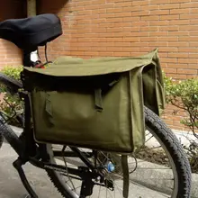 Original Vintage OD verde militar estilo sobrante mensajero bolsa bicicleta alforja