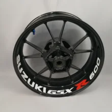 Для Suzuki GSXR600 мотоциклы колеса наклейки водонепроницаемый Светоотражающие Обода наклейки передние и задние пользовательские внутренний обод