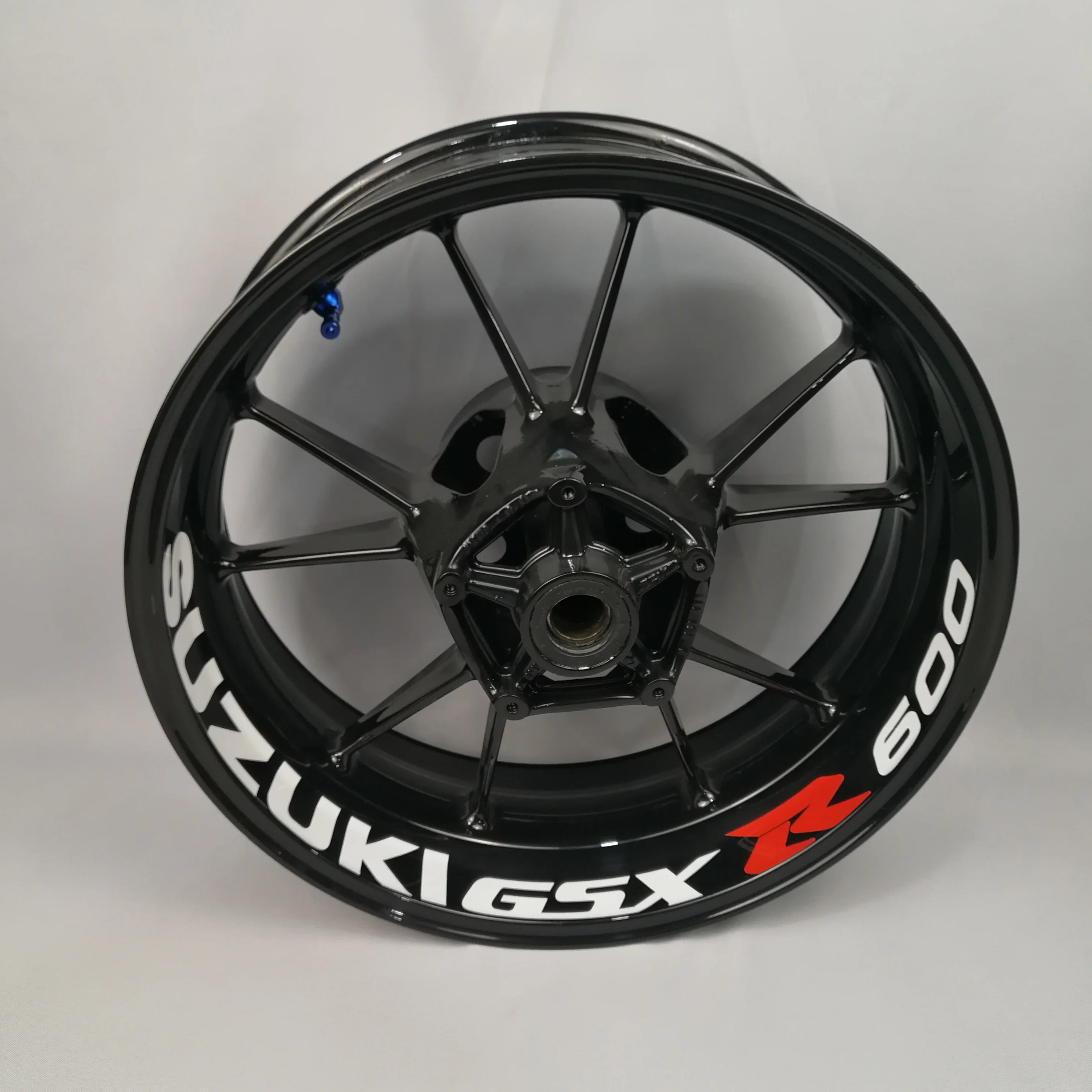 

For Suzuki GSXR600 motorcycles wheel stickers waterproof Reflective Rim decals Front & Rear custom inner rim