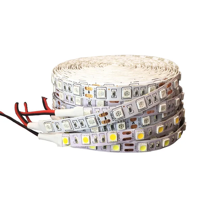 

5050 RGB LED Strip light 12V Flexible Home Decoration Lighting 5M Tape LED Ribbon RGB/White/Warm White/Blue/Green/Red Waterproof