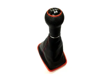 

Gear Knob & Shift Boot (Red Frame & Red Stitching Boot) for Golf MK4 / Jetta / Bora MK4