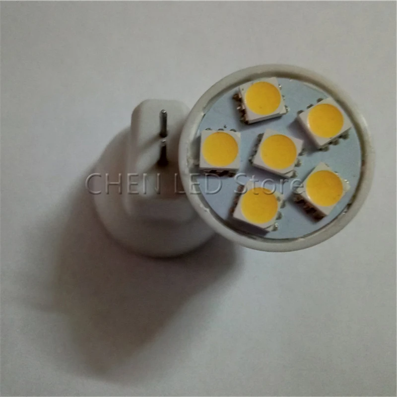 MR8 GU4 Светодиодный точечный светильник AC/DC12V 2 Вт 5050 SMD светодиодный ная лампа