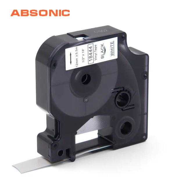 Best Offers Absonic 12mm IND Vinyl Label DYMO Rhino 18444 Black on White Label Tape Industrial Cartridge For DYMO Rhino 5200 6000 Printer Best Offers Absonic 12mm IND Vinyl Label DYMO Rhino 18444 Black on White Label Tape Industrial Cartridge For DYMO Rhino 5200 6000 Printer