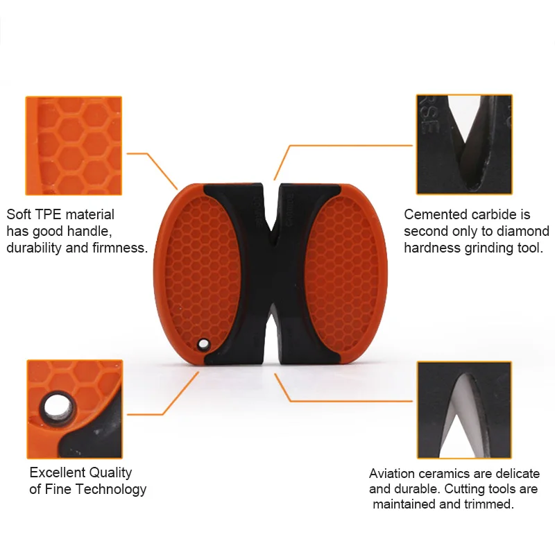 

Pocket Cutter Sharpener Tools Mini Tungsten Carbide Ceramic Rod for Camping Outdoor ALS88