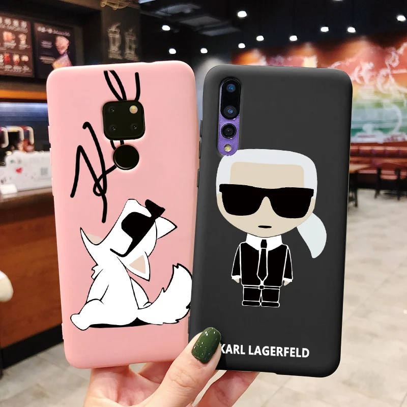 

Karl Lagerfeld Soft TPU Capa For Huawei Mate 20 Pro P30 Pro P20 Lite P Smart 2019 10 P9 P10 Plus P8 Nova 4e 3e 3i 2i 2 Lite Case