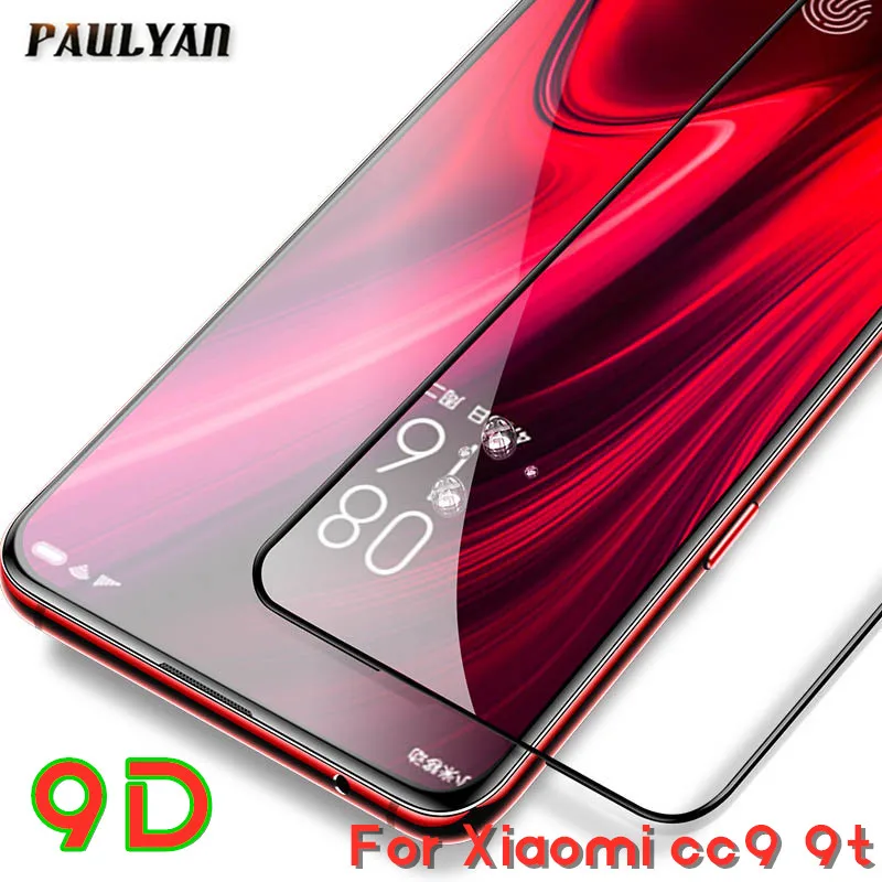 9D Screen Protector For Xiaomi Mi 9t Pro CC9 9 Pocophone F1 Tempered Glass for mi cc9e 9T Full Cover Front Film | Мобильные телефоны