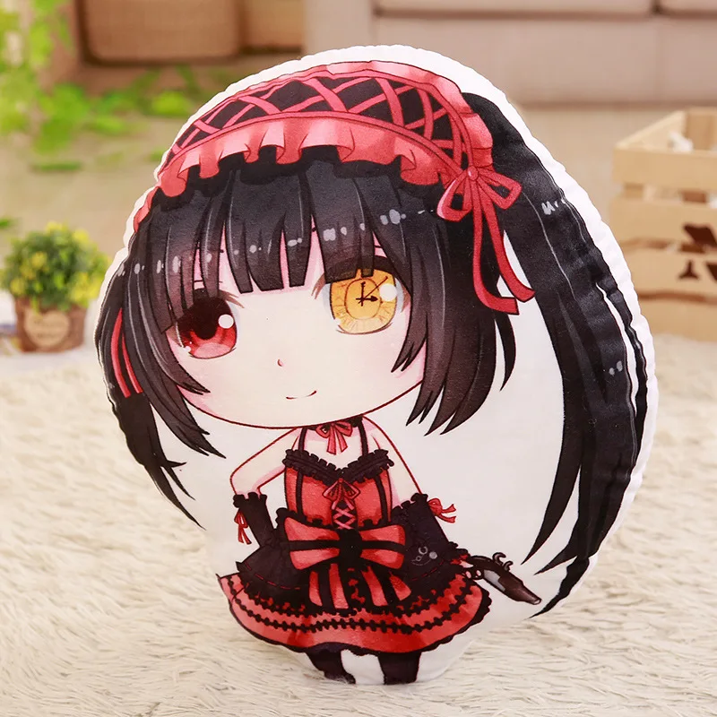 

Anime Cartoon Cosplay Decorative Pillow Date A Live Tokisaki Kurumi Toys Kids Gift Dakimakura Almohada Poduszka