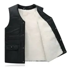 Натуральный мех, мужской жилет, жилет, теплый жилет, Мужская одежда, натуральная кожа, подкладка, шерсть, овчина, черный, берберский флис, жилет