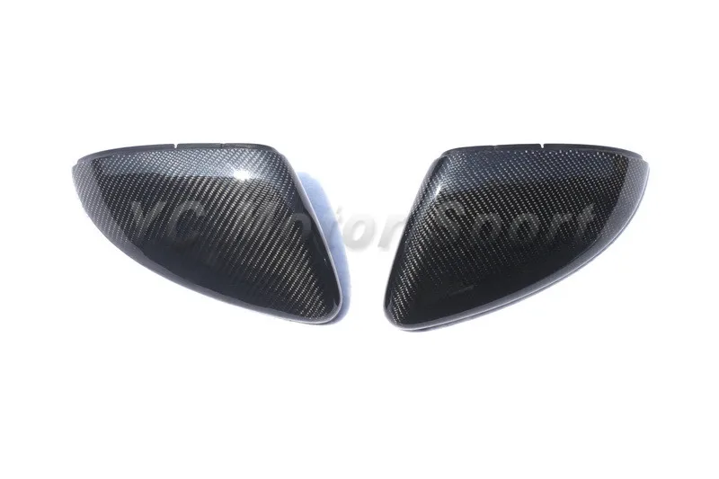 Car Accessories Carbon Fiber Side Mirror Cover Caps Frame Replacement Fit For 2013-2014 VW Golf MK7 & GTI carbon fiber side wing mirror cover caps for volkswagen vw golf mk5 2005 2007