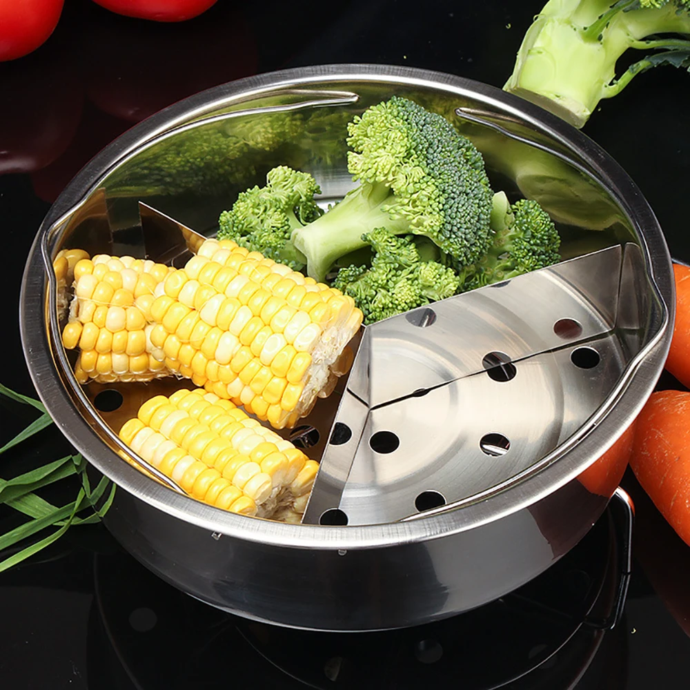 7 Pcs Instant Pot Vegetable Steamer Basket Set Stainless Steel Folding ...