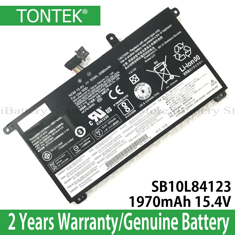 Оригинальная батарея SB10L84122 для Lenovo Thinkpad T570 P51S 01AV493 SB10L84121 SB10L84123 00UR890 00UR891 00UR892
