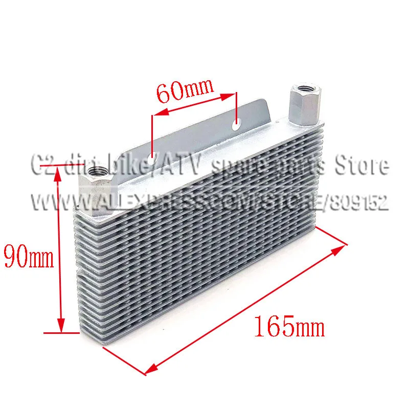 Oil Cooler for refitting horizontal engine below than 110cc monkey bike/dirt pit bike ATV Quad