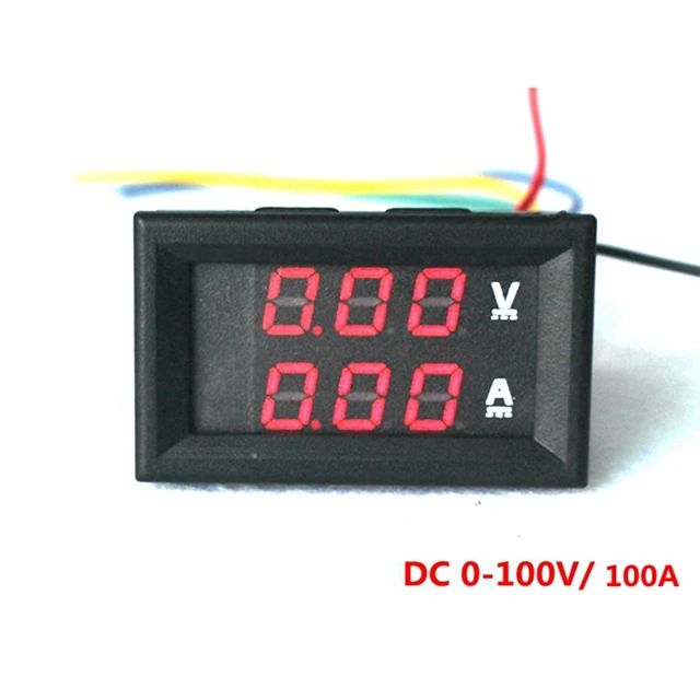 LED Digital DC voltmeter ammeter DC 0 100V/100A Voltmeter