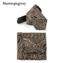 Mantieqingway мужской набор галстуков 22*22 см платок галстук из полиэфира полосатый карман квадратное полотенце для сундуков Corbatas Hombre Pajarita