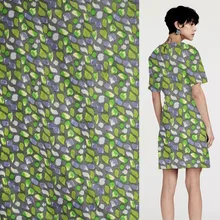 Модные пушистые большие пятна печати шелк doupion ткань шелк doupioni ткань, SDP049